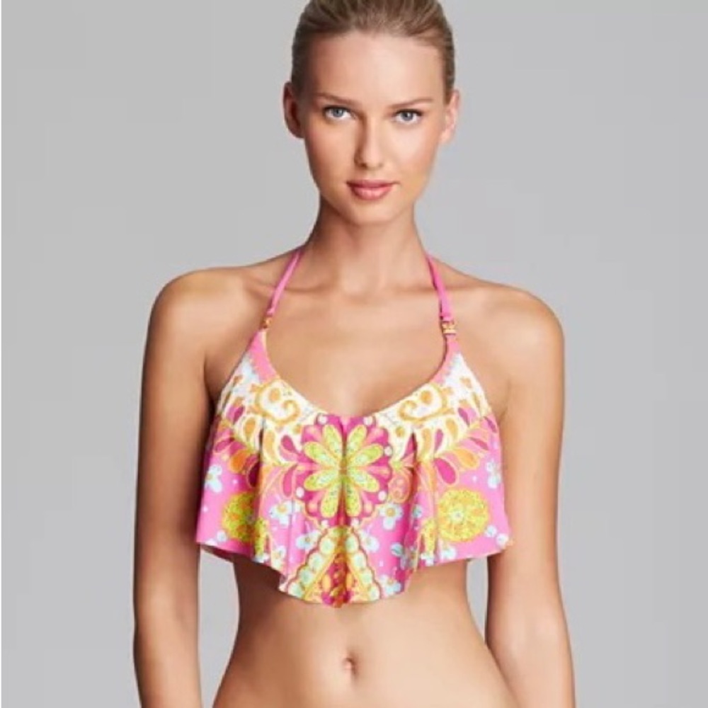 Trina Turk Floral Bikini Top